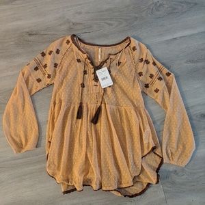 💙SOLD💙Free People Mesh Blouse